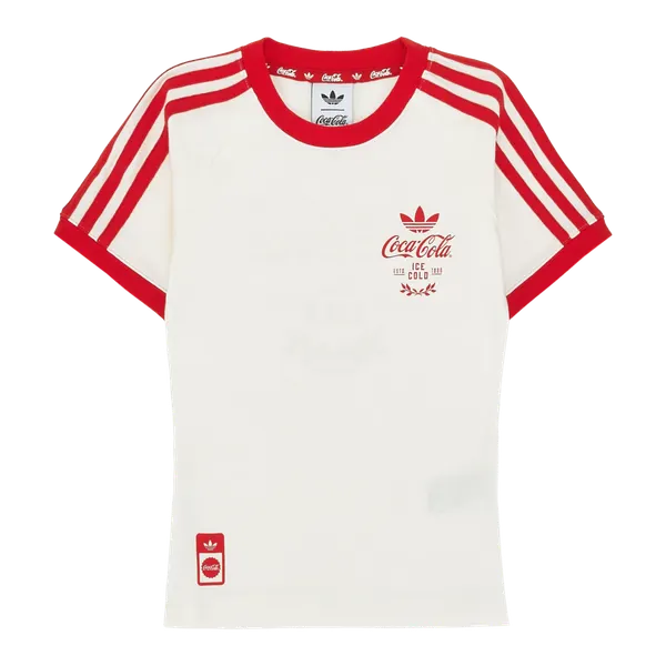 아디다스X코카콜라 3-스트라이프 티 Adidas x Coca-Cola 3-Stripes T-Shirt Core White - KR Sizing KY7559