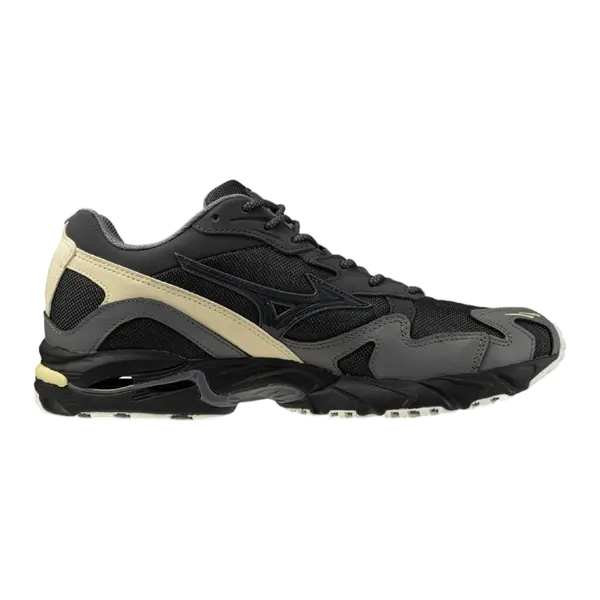 미즈노 (공용) 웨이브 라이더 10 Mizuno Wave Rider 10 Black Sand Quiet Shade Banana Crepe D1GA256301