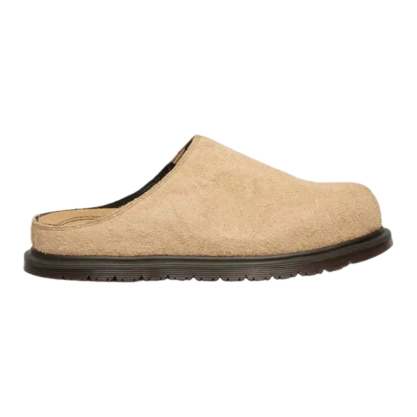 닥터마틴 산 뮬 Dr. Martens San Hairy Suede Mules Savannah Tan 42451200
