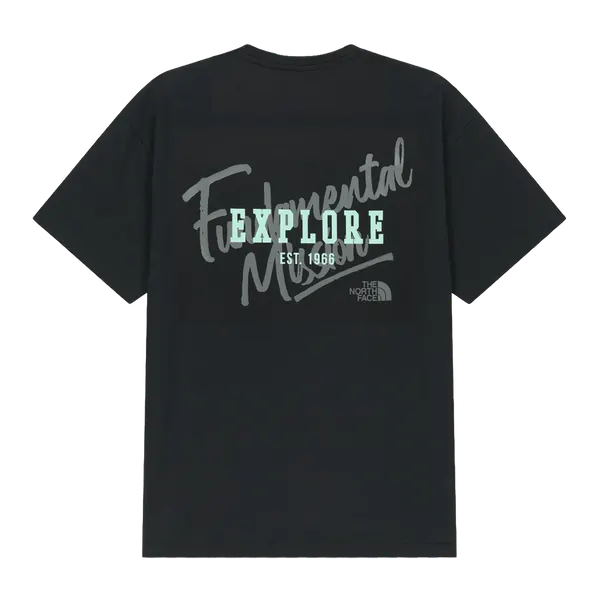 노스페이스 NT7US23J 화이트라벨 그래피티 EX 반팔 티 BLACK The North Face White Label Graffiti EX S/S R/T-Shirt Black - 26SS NT7US23J