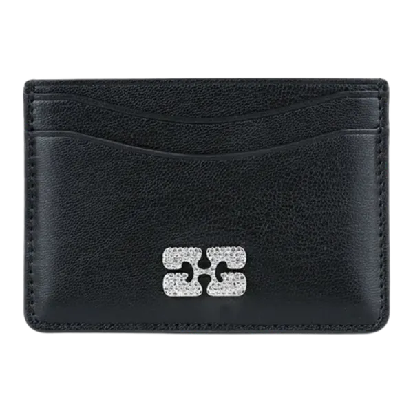 가니 부 카드 홀더 Ganni Bou Card Holder Black A6392-099