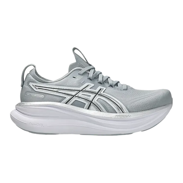 아식스 젤-님버스 28 ATC 우먼 스탠다드 (W) Asics Gel-Nimbus 28 Asics Track Club Piedmont Grey Pure Silver 1012B988-020