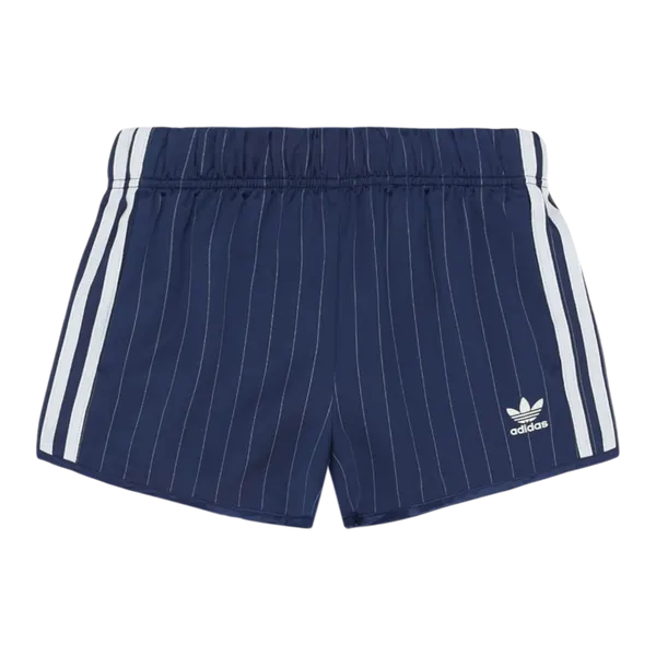 아디다스 핀스트라이프 새틴 숏 팬츠 (W) Adidas Pinstripe Satin Shorts Dark Blue - KR Sizing KC4235